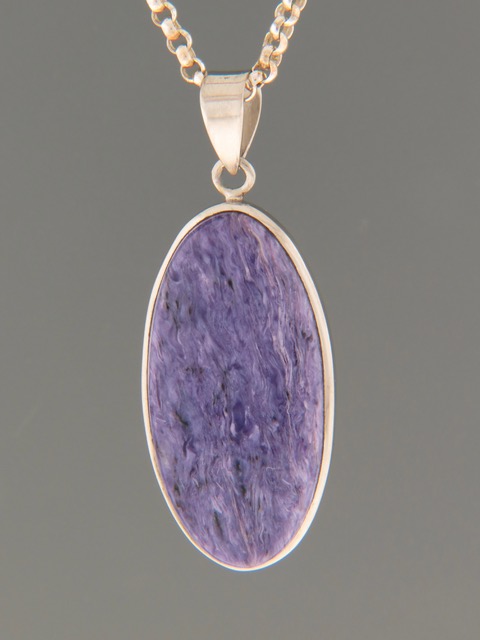 Charoite Pendant - Sterling Silver - CH317
