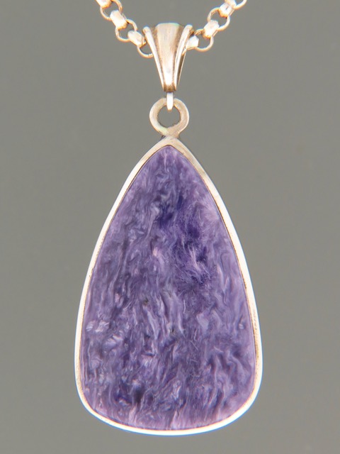 Charoite Pendant - Sterling Silver - CH316