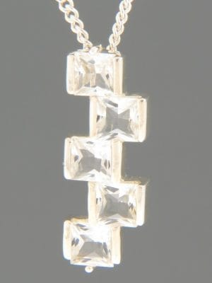 Zircon Pendant - Sterling Silver - Z415