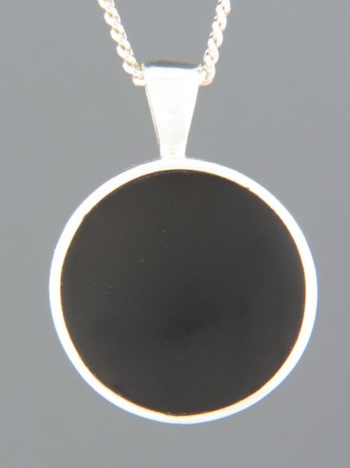 Onyx Pendant - Sterling Silver - OX436