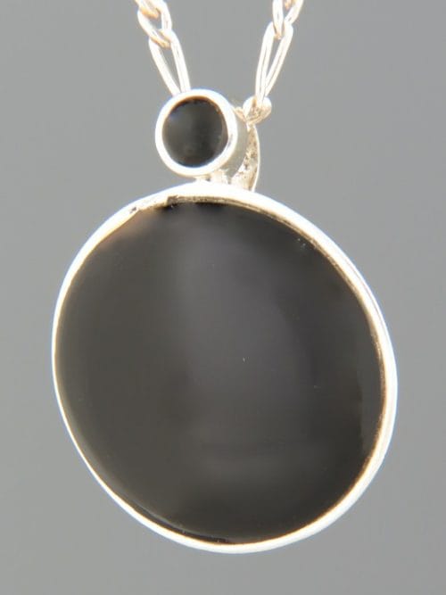 Onyx Pendant - Sterling Silver - OX445