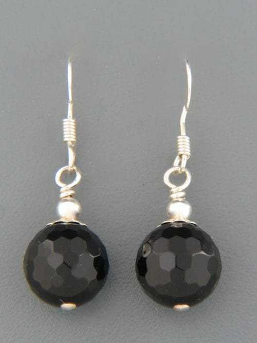 Onyx Earrings - Sterling Silver - OX507
