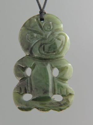 Jade Tiki (large) Pendant - JA3