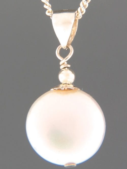 Pacific Coin Pearl Pendant - Sterling Silver - YWCPS