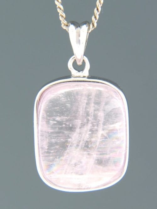 Kunzite Pendant - Sterling Silver - KU311