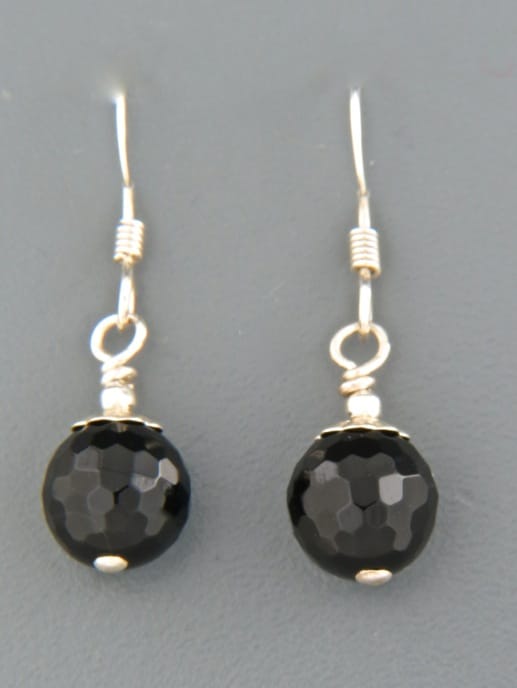 Onyx Earrings - Sterling Silver - OX530