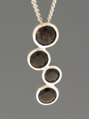 Smokey Quartz Pendant - Sterling Silver - SQ446