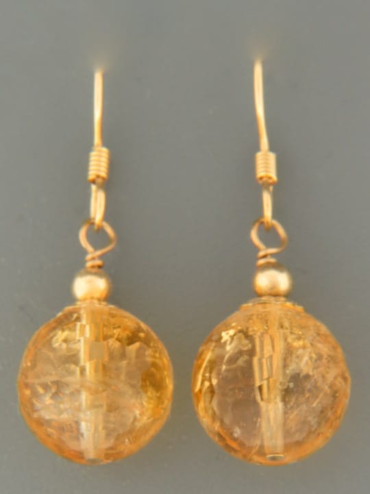 Citrine Earrings - 14ct Gold Filled - C515G