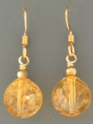 Citrine Earrings - 14ct Gold Filled - C516G