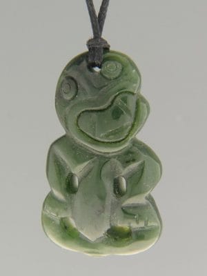 Jade Tiki (medium) Pendant - JA2