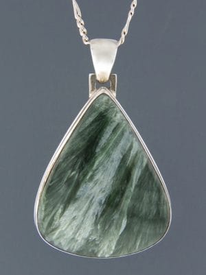 Seraphinite Pendant - Sterling Silver - SE311