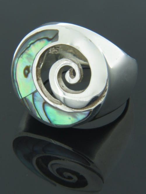 Paua Shell Ring - Sterling Silver - PA109R