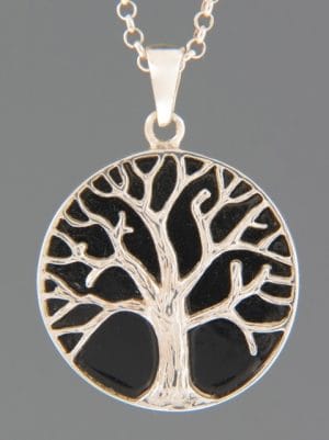 Onyx Pendant - Sterling Silver -  OX360
