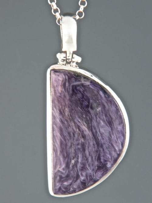 Charoite Pendant - Sterling Silver - CH301