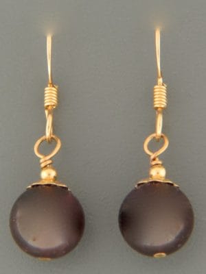 Garnet Earrings - 14ct Gold Filled - G508G