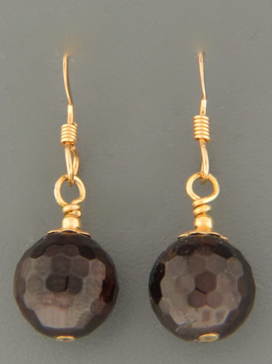 Garnet Earrings - 14ct Gold Filled - G598G