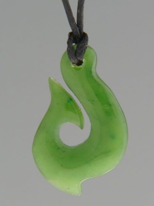 Jade Fish hook (small) - JH2