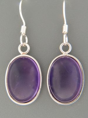 Amethyst Earrings - Sterling Silver - A515