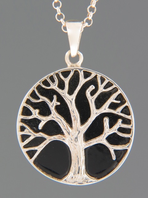 Onyx Pendant - Sterling Silver -  OX370