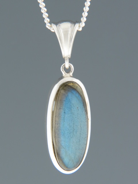 Labradorite Pendant - Sterling Silver - LAB301