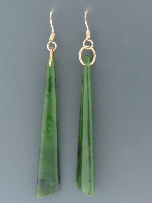 Jade Earrings - Sterling Silver - J502