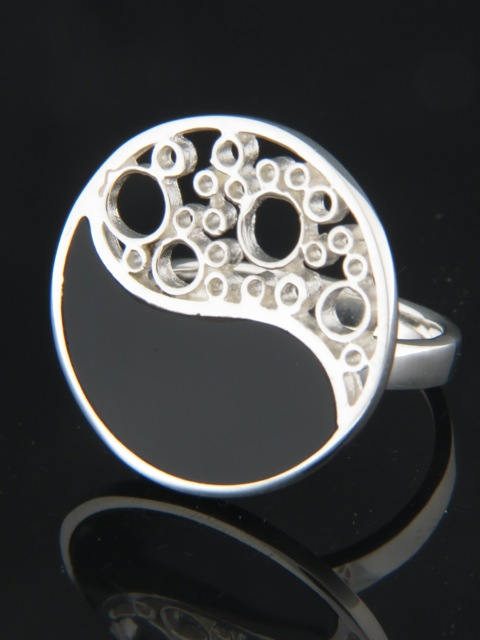 Onyx Ring - Sterling Silver - OX101R