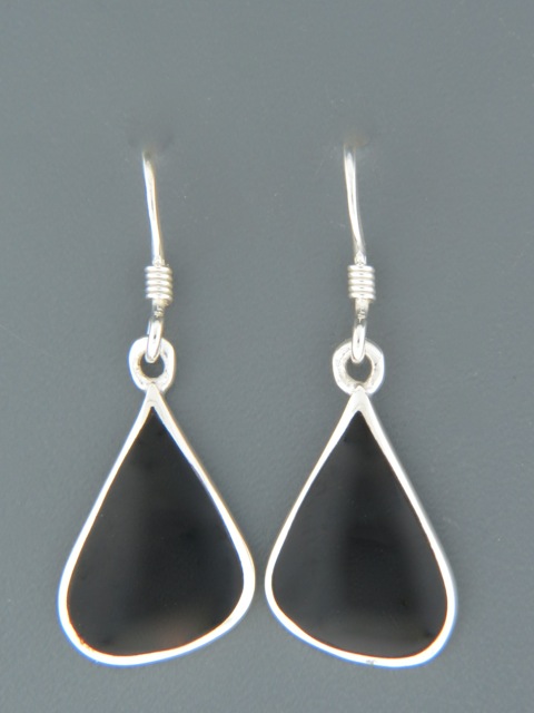 Onyx Earrings - Sterling Silver - OX500
