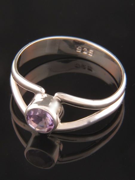 Amethyst Ring - Sterling Silver - A102R