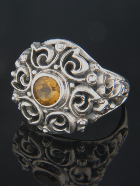 Citrine Ring - Sterling Silver - C105R