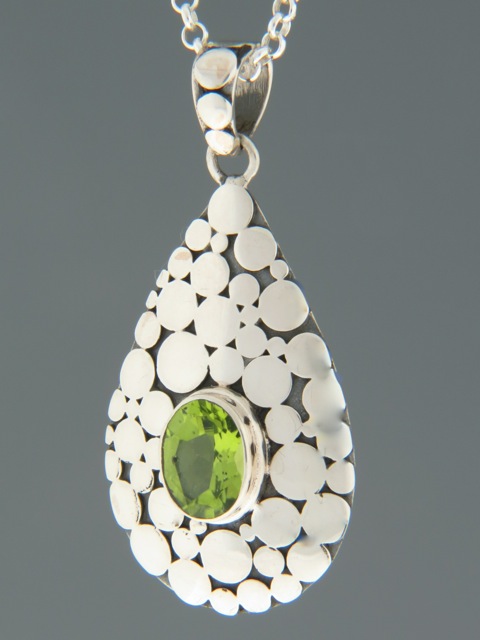 Peridot Pendant - Sterling Silver - P311
