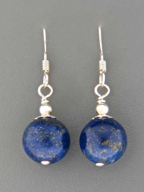 Lapis Lazuli Earrings - Sterling Silver - LL505