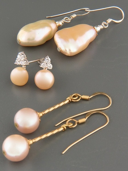 View Our Selection of Pink, Silver & Champagne Pearls