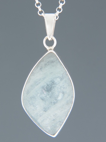 Aquamarine Pendant - Sterling Silver - AQ310
