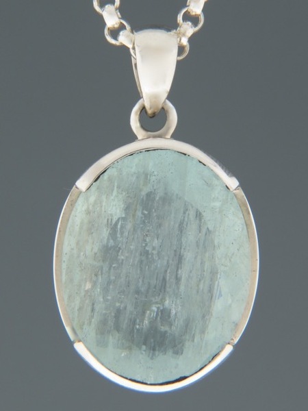 Aquamarine Pendant - Sterling Silver - AQ302