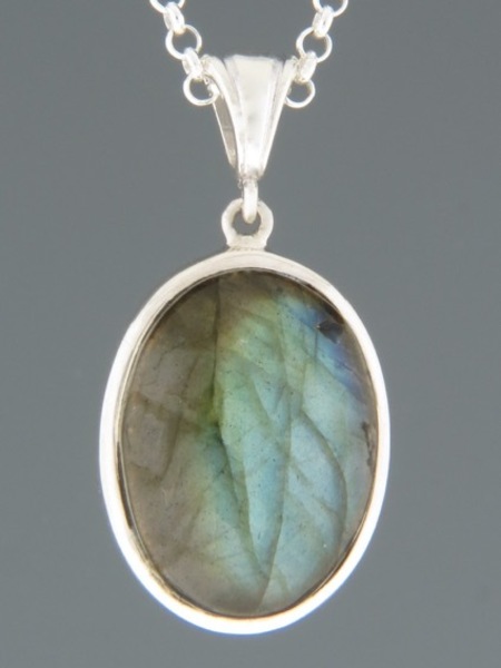 Labradorite Pendant - Sterling Silver - LAB314