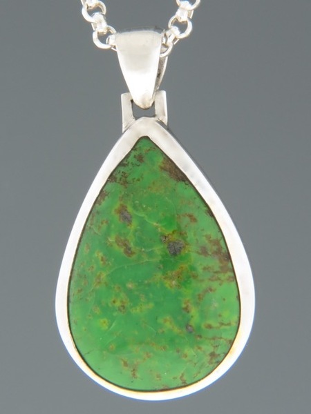 Gaspeite Pendant - Sterling Silver - GA308
