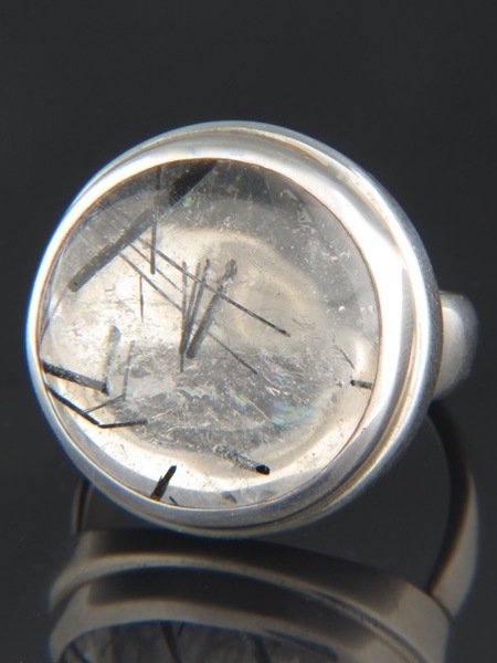 Tourmalinated Quartz Ring - Sterling Silver - TQZ102R