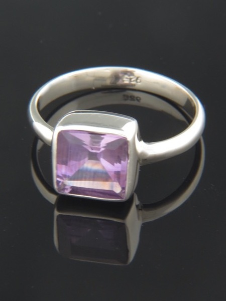 Amethyst Ring - Sterling Silver - A130R