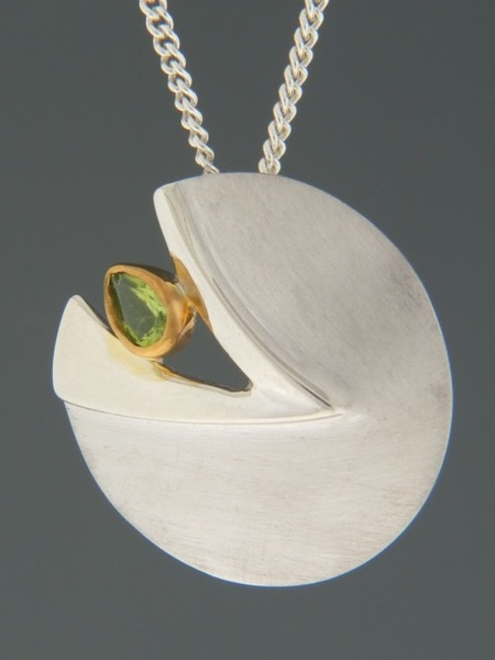 Peridot Pendant - Sterling Silver - P322