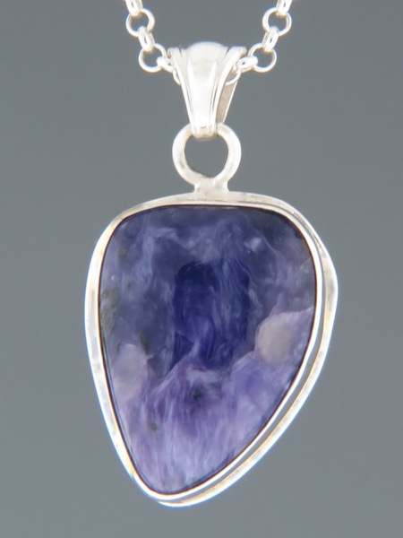 Charoite Pendant - Sterling Silver - CH308