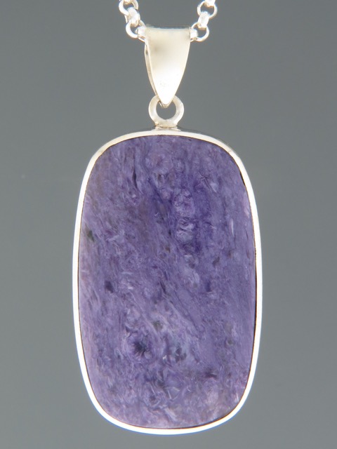 Charoite Pendant - Sterling Silver - CH312