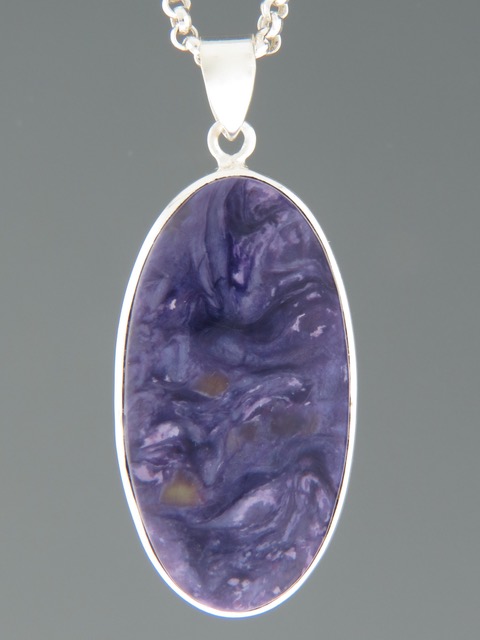 Charoite Pendant - Sterling Silver - CH303