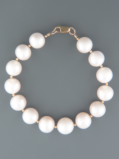 White Pacific Pearl Bracelet - 11-12.5mm - Y923