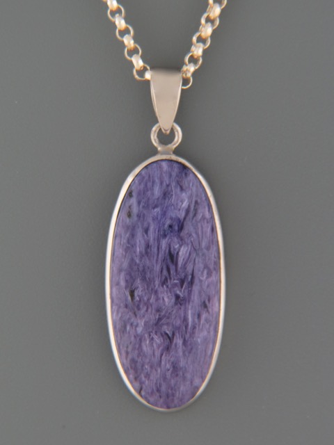 Charoite Pendant - Sterling Silver - CH314