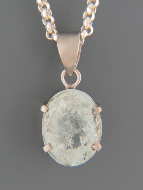 Aquamarine Pendant - Sterling Silver - AQ311