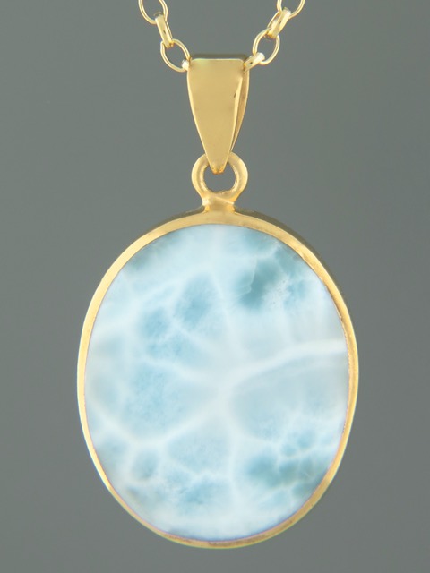 Larimar Pendant - Gold Vermeil - LAR302GV
