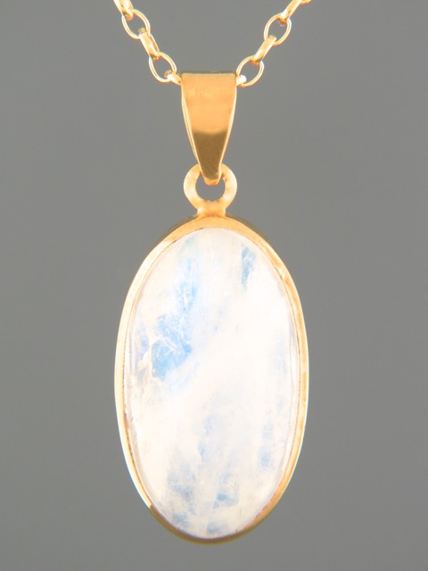 Moonstone Pendant - Gold Vermeil - MS310GV