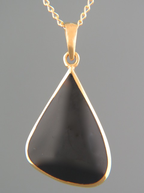 Onyx Pendant - Gold Vermeil - OX303GV