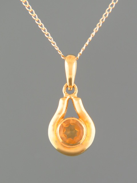 Citrine Pendant - Gold Vermeil - C307GV