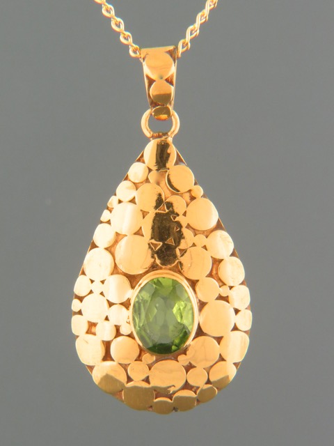 Peridot Pendant - Gold Vermeil - P311GV